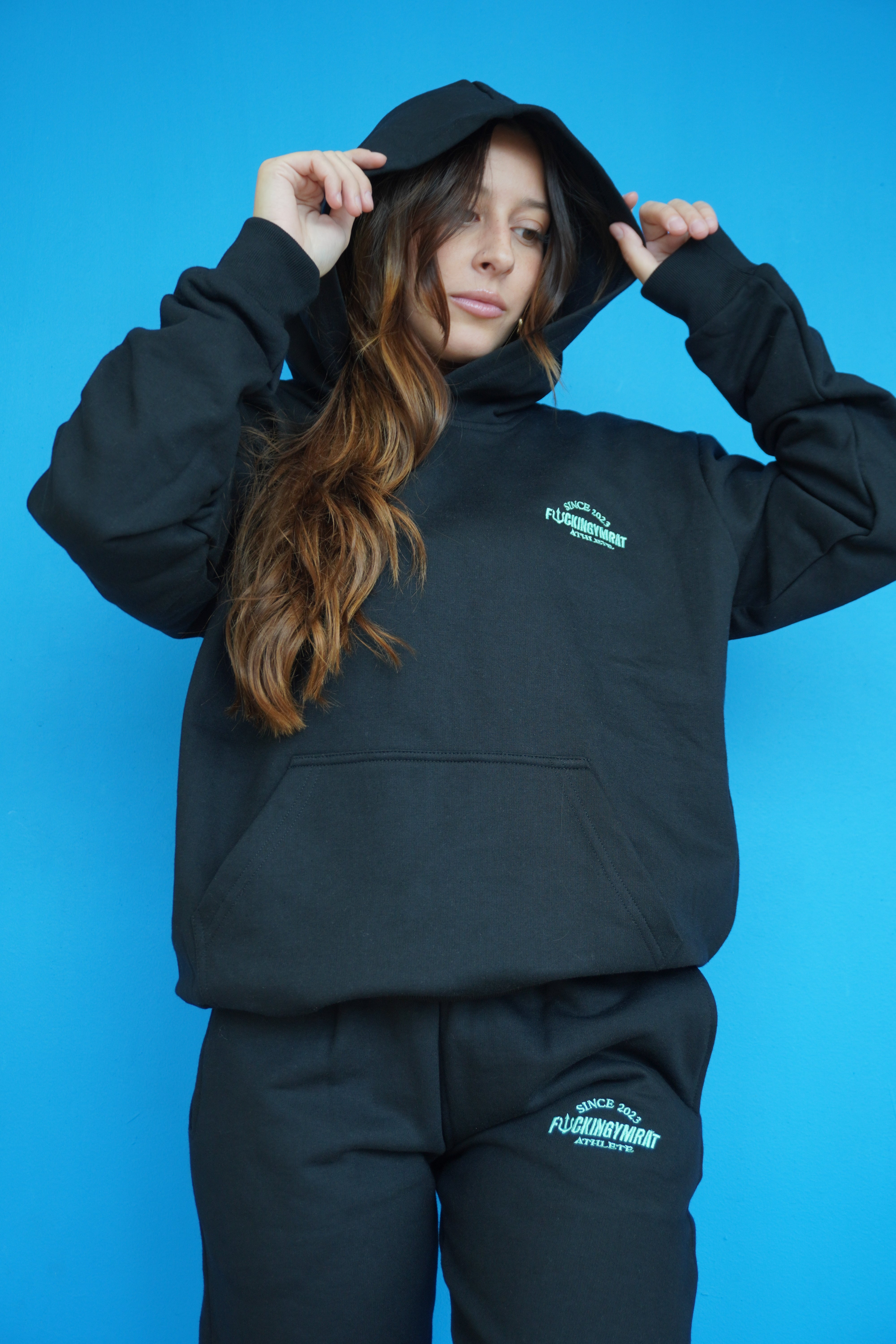CONJUNTO "BUZO ATHLETE" NEGRO (unisex)
