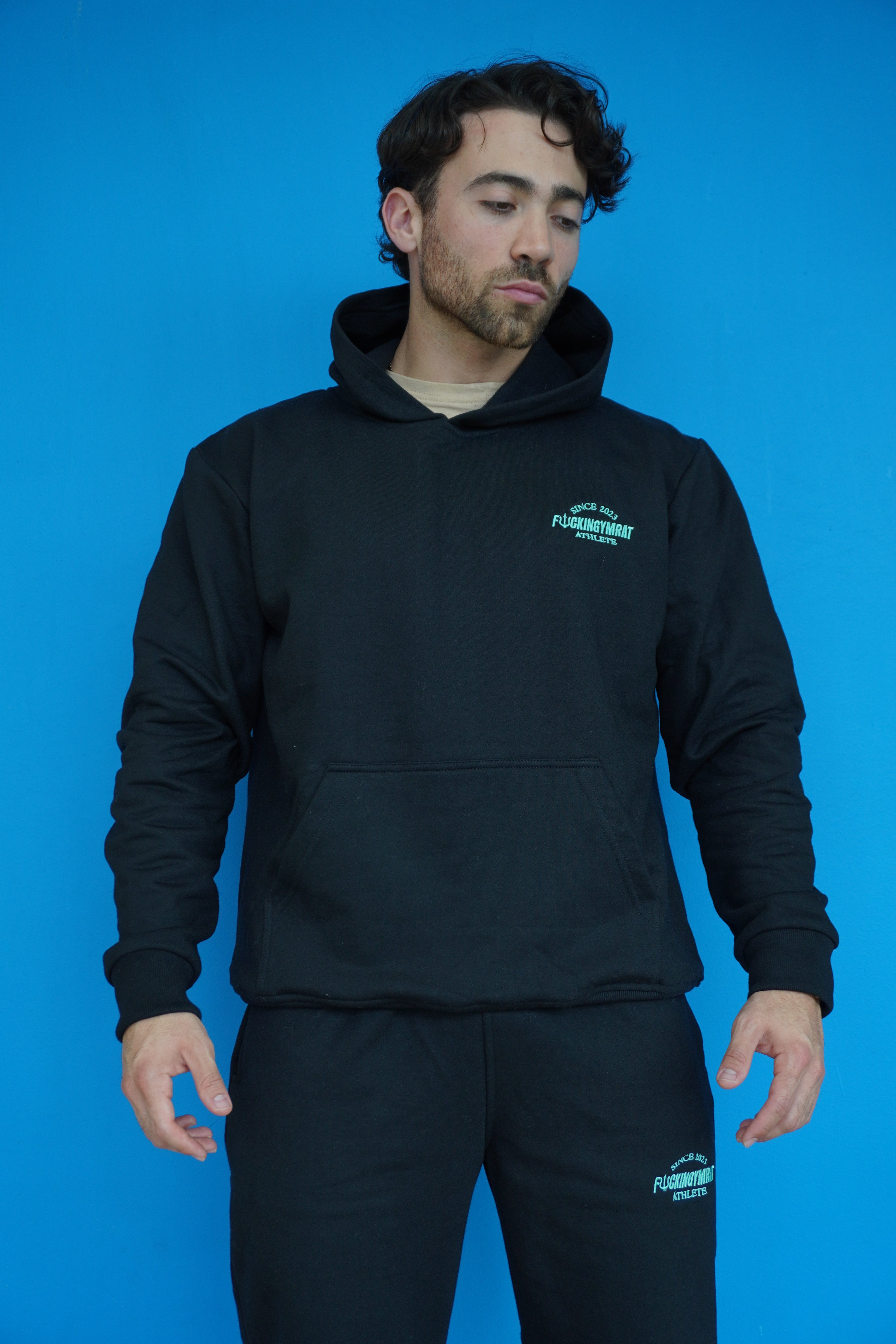 CONJUNTO "BUZO ATHLETE" NEGRO (unisex)