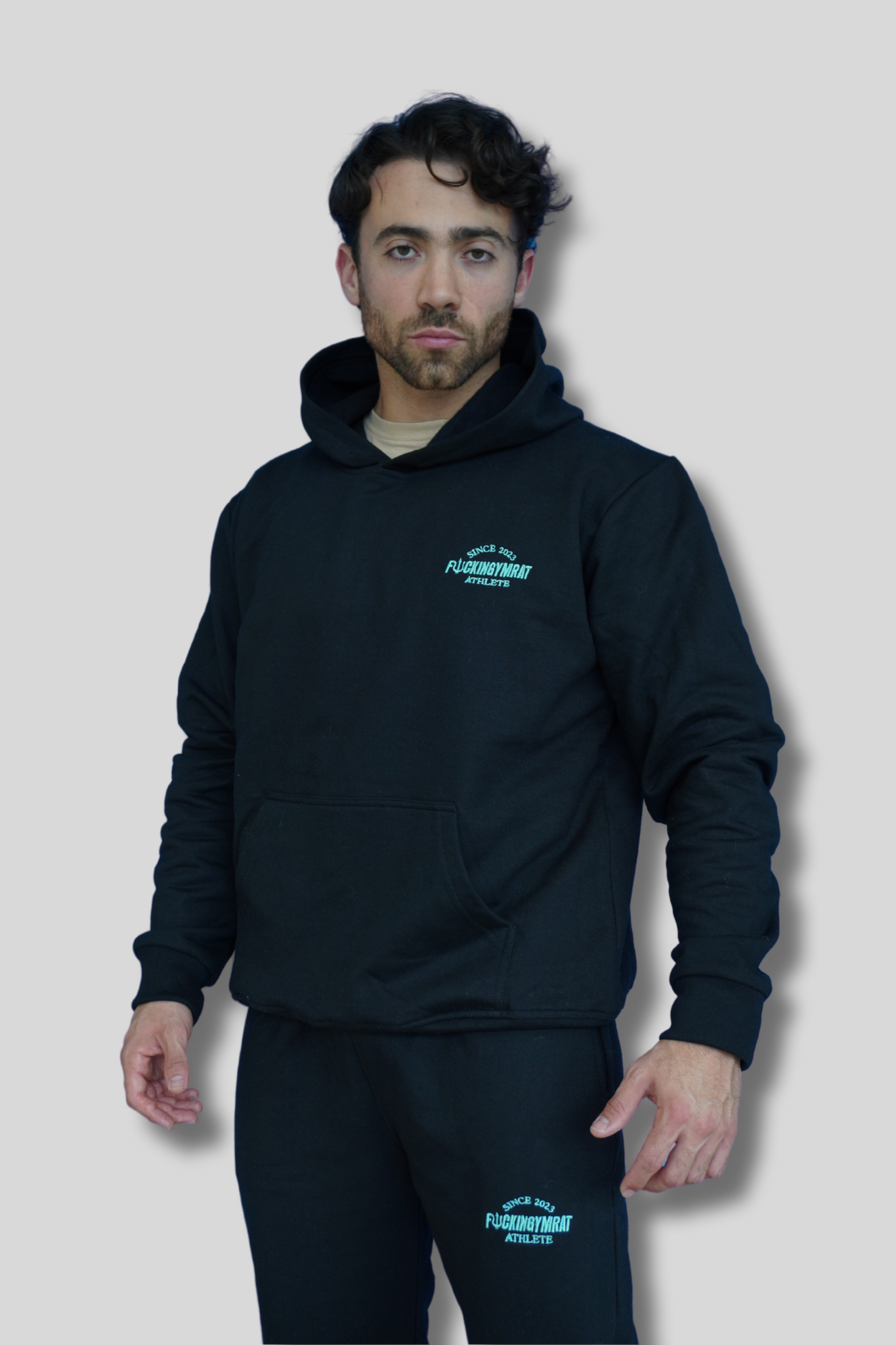 CONJUNTO "BUZO ATHLETE" NEGRO (unisex)
