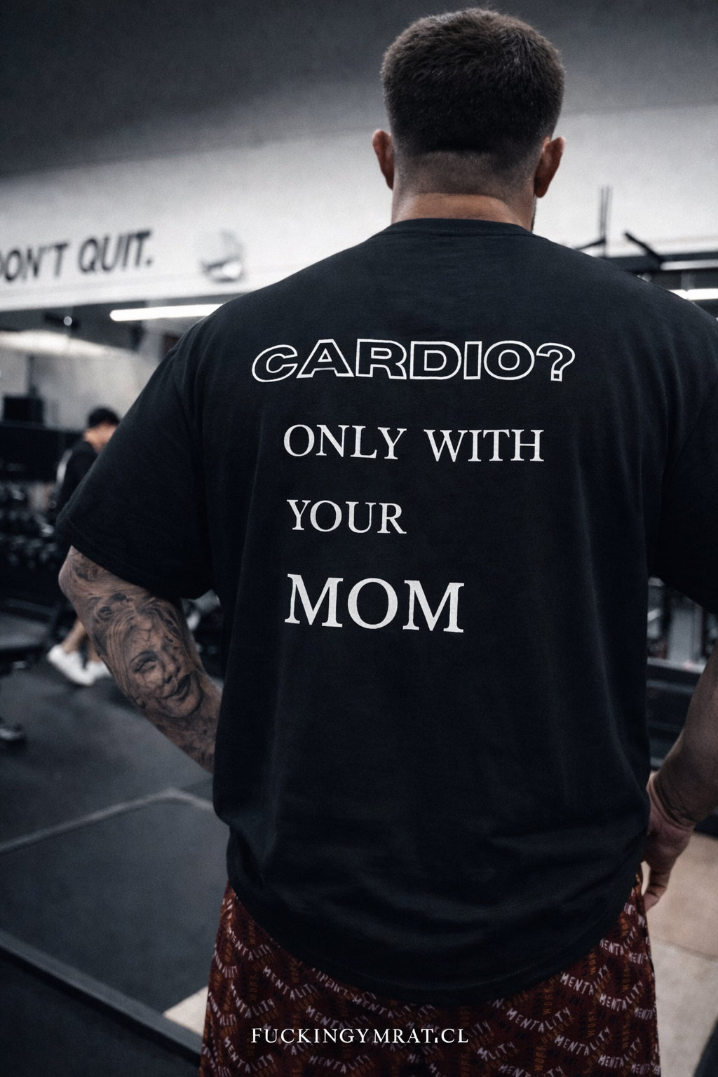 OVERSIZE "CARDIO? ONLY WITH YOUR MOM"